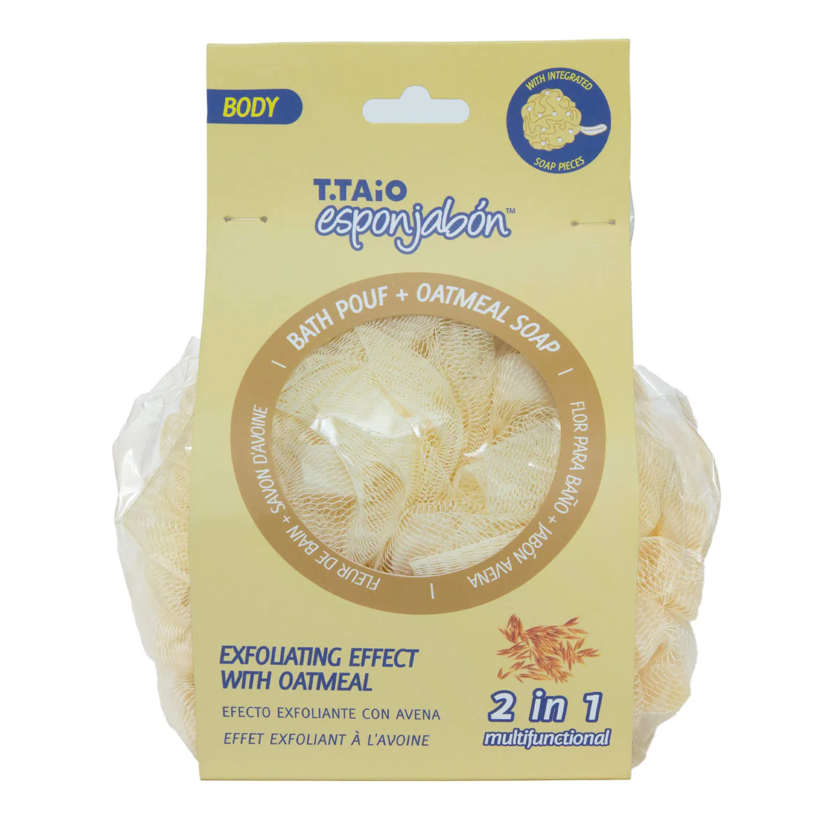 T.TAiO Esponjabon Bath Pouf w/Soap