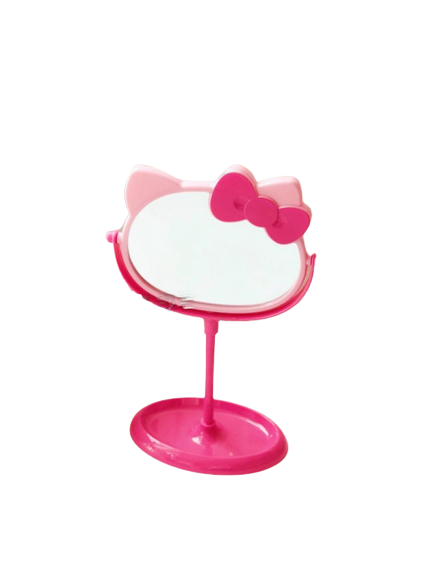 Hello Kitty Stand-Up Rotating Table Mirror - Dual Sided Mirror w/Magnification