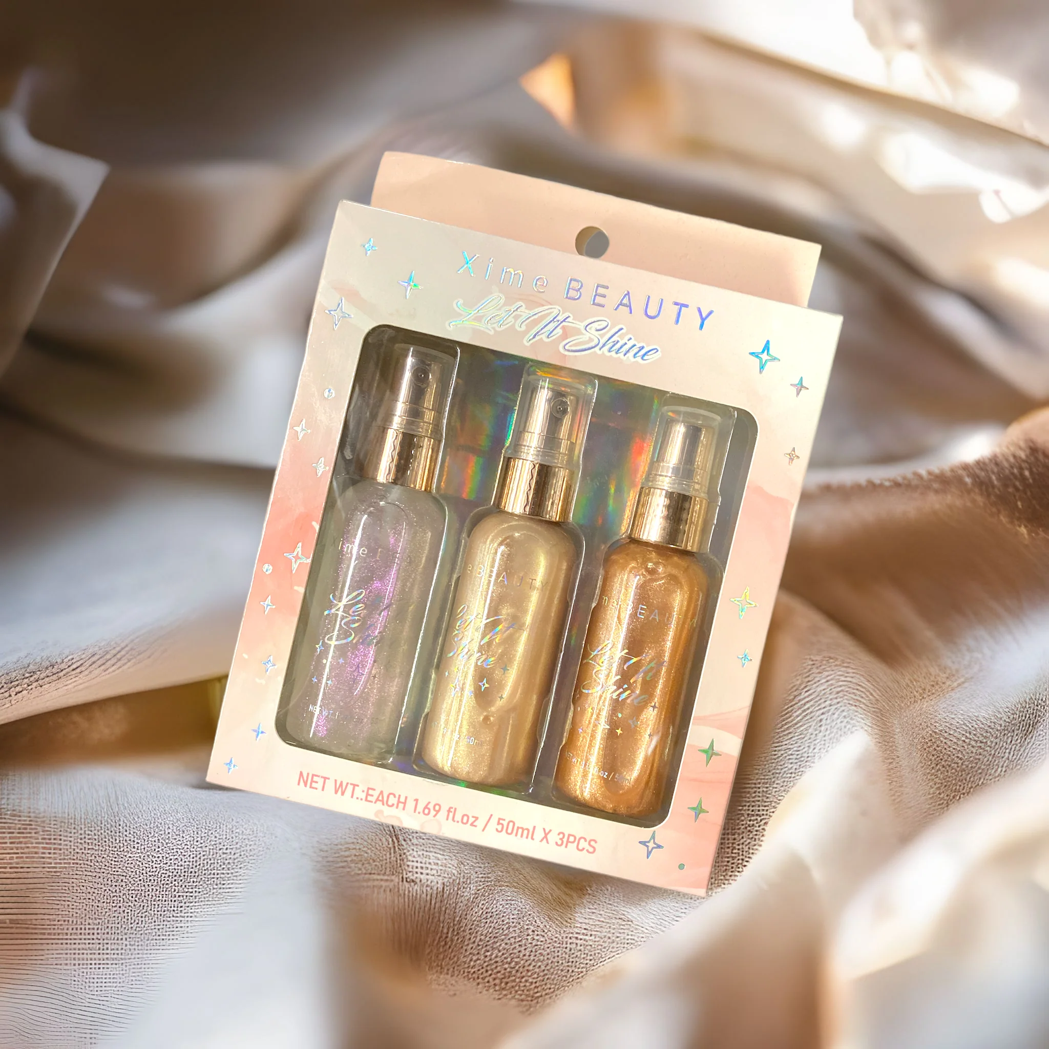 Xime Beauty Let It Shine Body Shimmer Trio