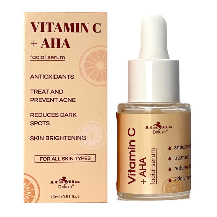 Italia Deluxe Vitamin C + AHA Facial Serum