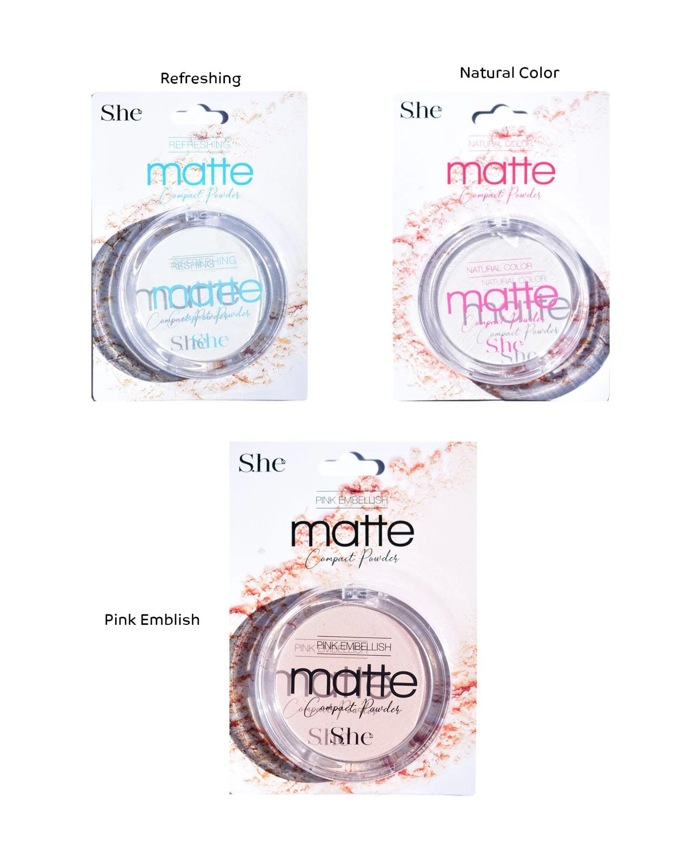 S.he Makeup Compact Setting Powder