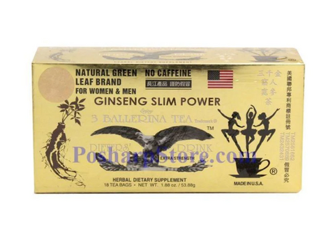 3 Ballerina Extra Strength Dieters Tea Bags