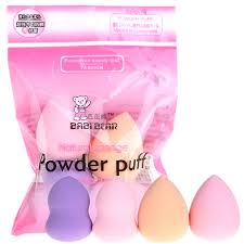 Babi Bear 4 Piece Beauty Blender Powder Puff  Sponge Set