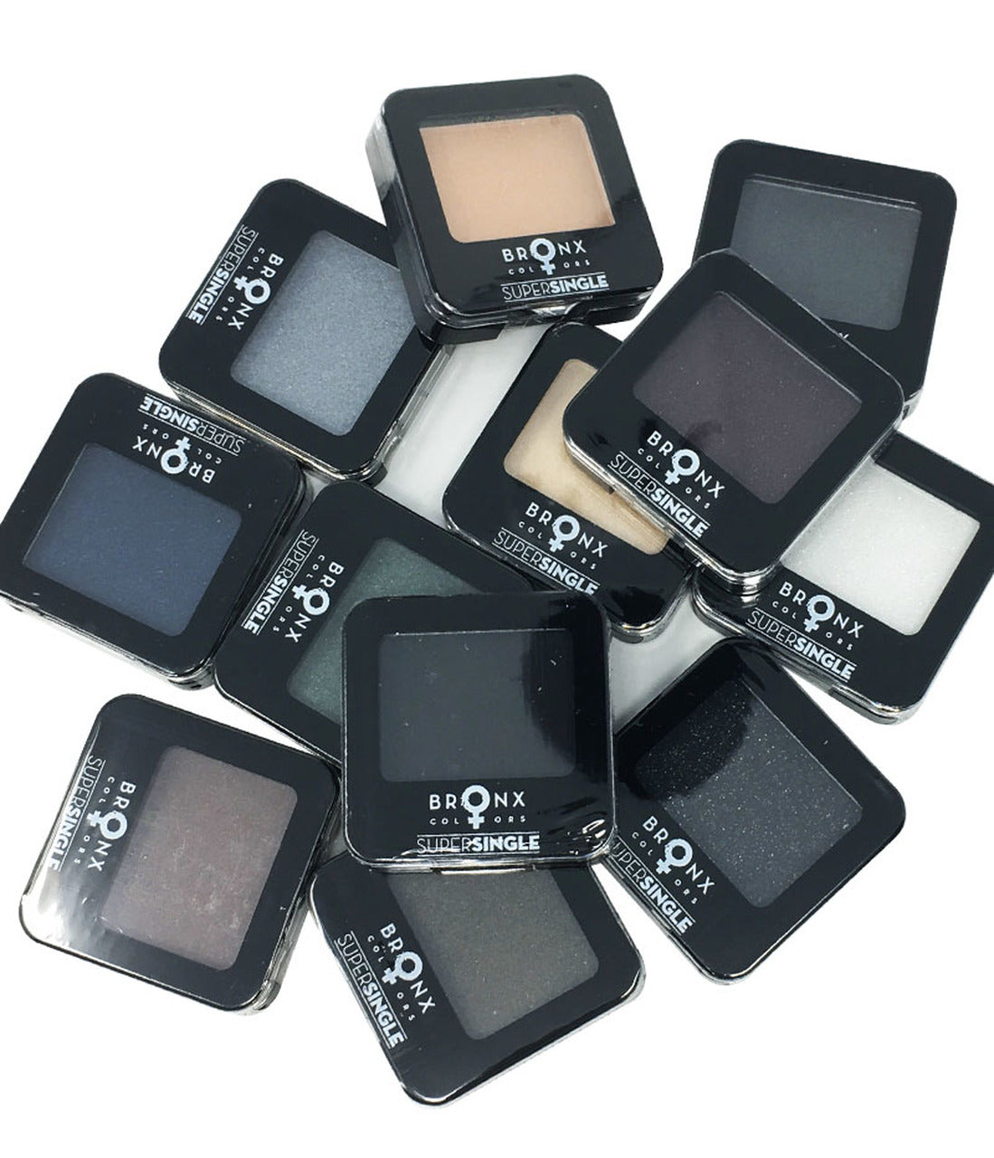 Bronx Colors 12-Piece Super Single Eyeshadow Set