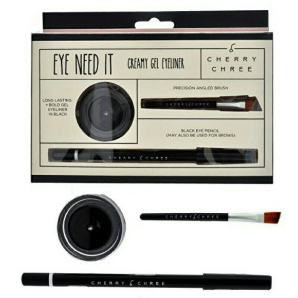 Cherry Chree Creamy Gel Eyeliner Kit Black