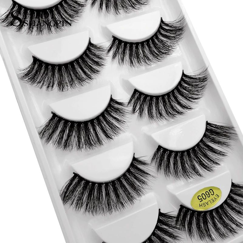 SHIDISHANGPIN Fashion Eyelashes 5-Pack