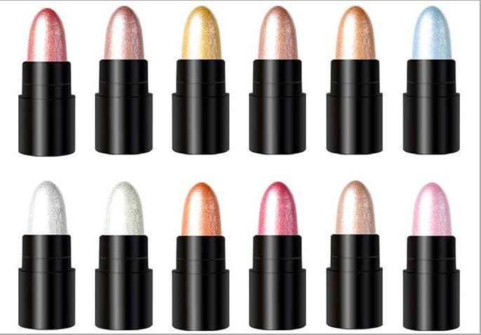 Zinq 12 Piece Glitter Eyeshadow Mini Stick Set