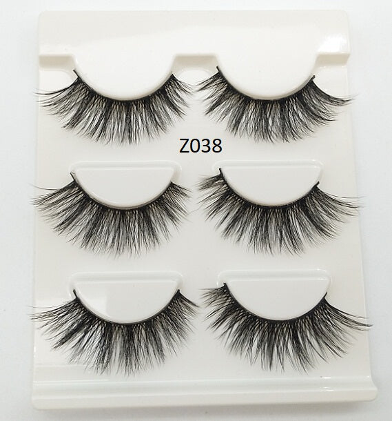 HBZGTLAD Fashion Eyelash 3-Pack