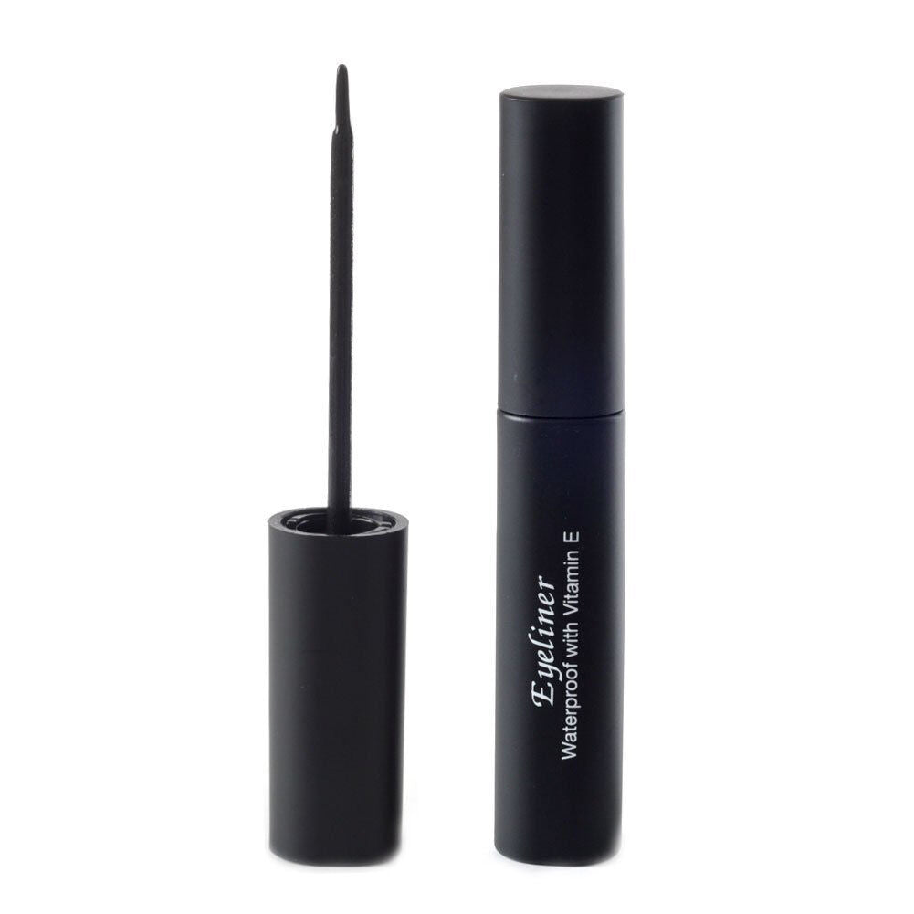 Italia Deluxe Matte Black Waterproof Eyeliner with Vitamin E