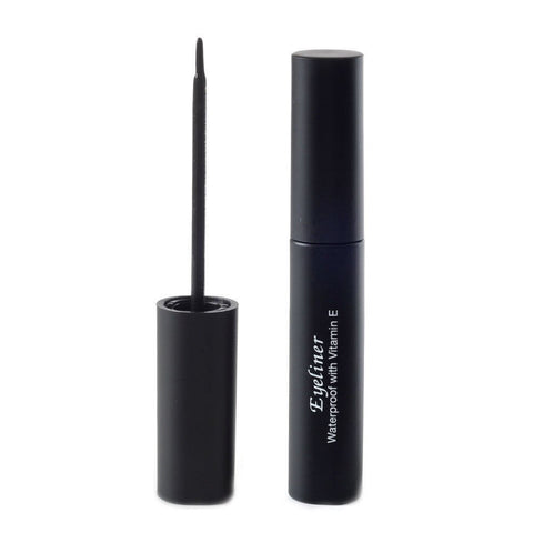 Italia Deluxe Matte Black Waterproof Eyeliner with Vitamin E