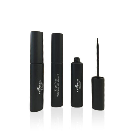 Italia Deluxe Matte Black Waterproof Eyeliner with Vitamin E