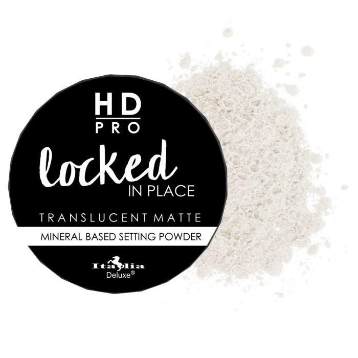 Italia Deluxe HD Pro Locked In Place Translucent Matte Mineral Based Setting Powder