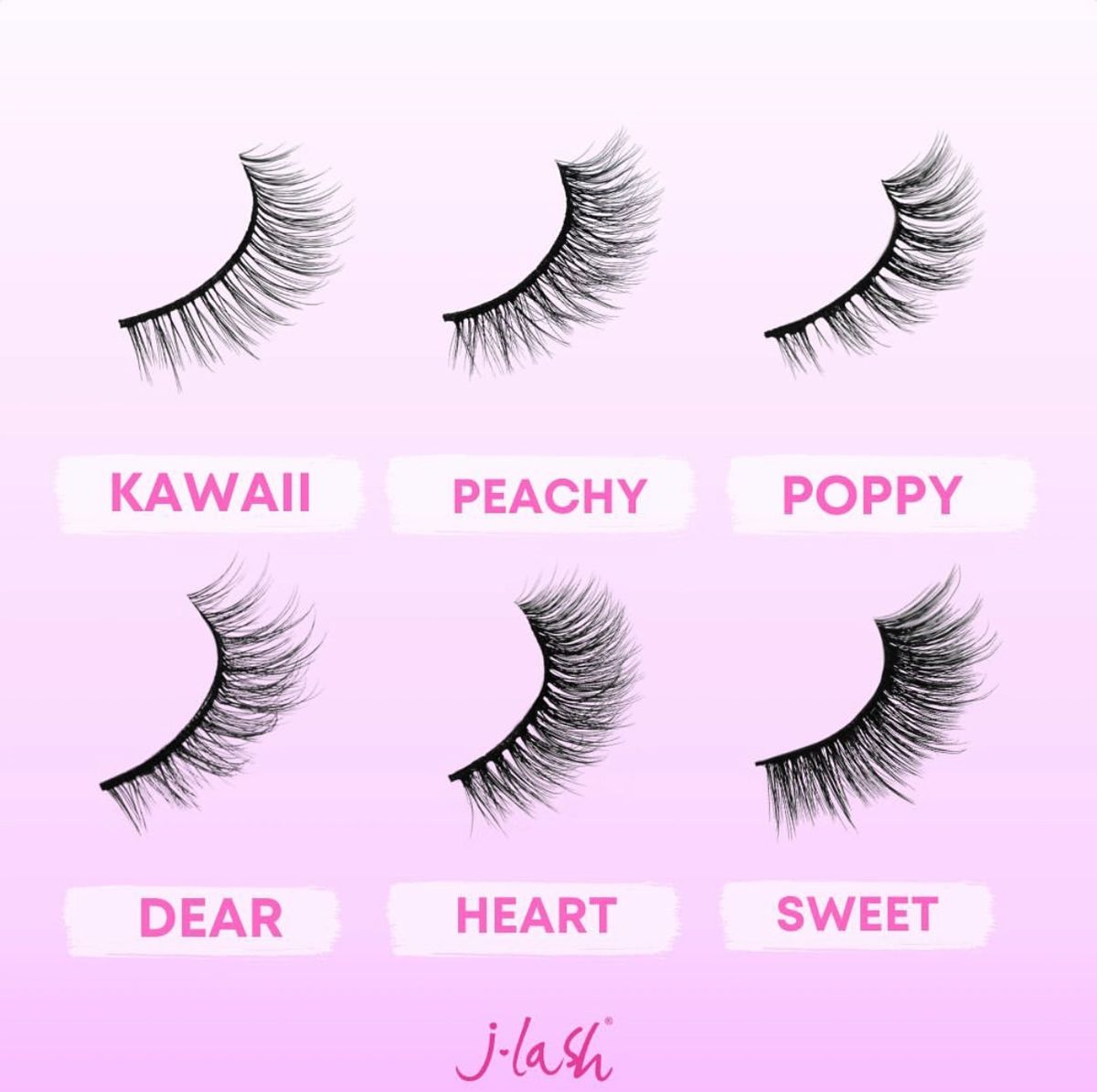 J-Lash Dainty Babe Collection Soft Glam Lashes