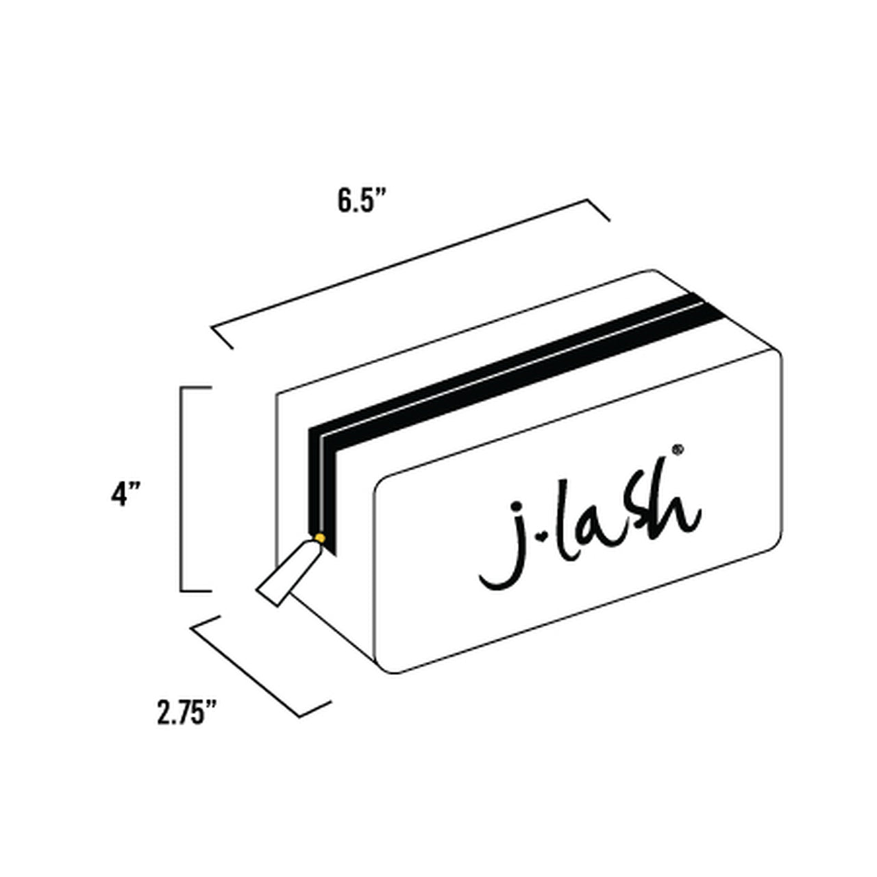 J-Lash Lash On Point Eyelash Box Makeup Bag