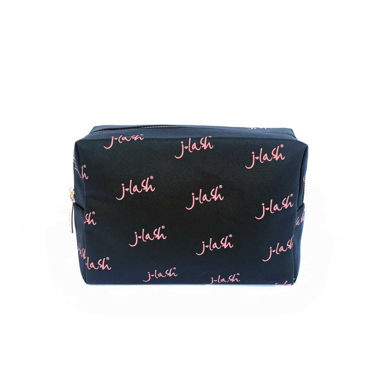 J-Lash Limited Edition Black & Pink J-Lash Pattern Square Makeup Bag