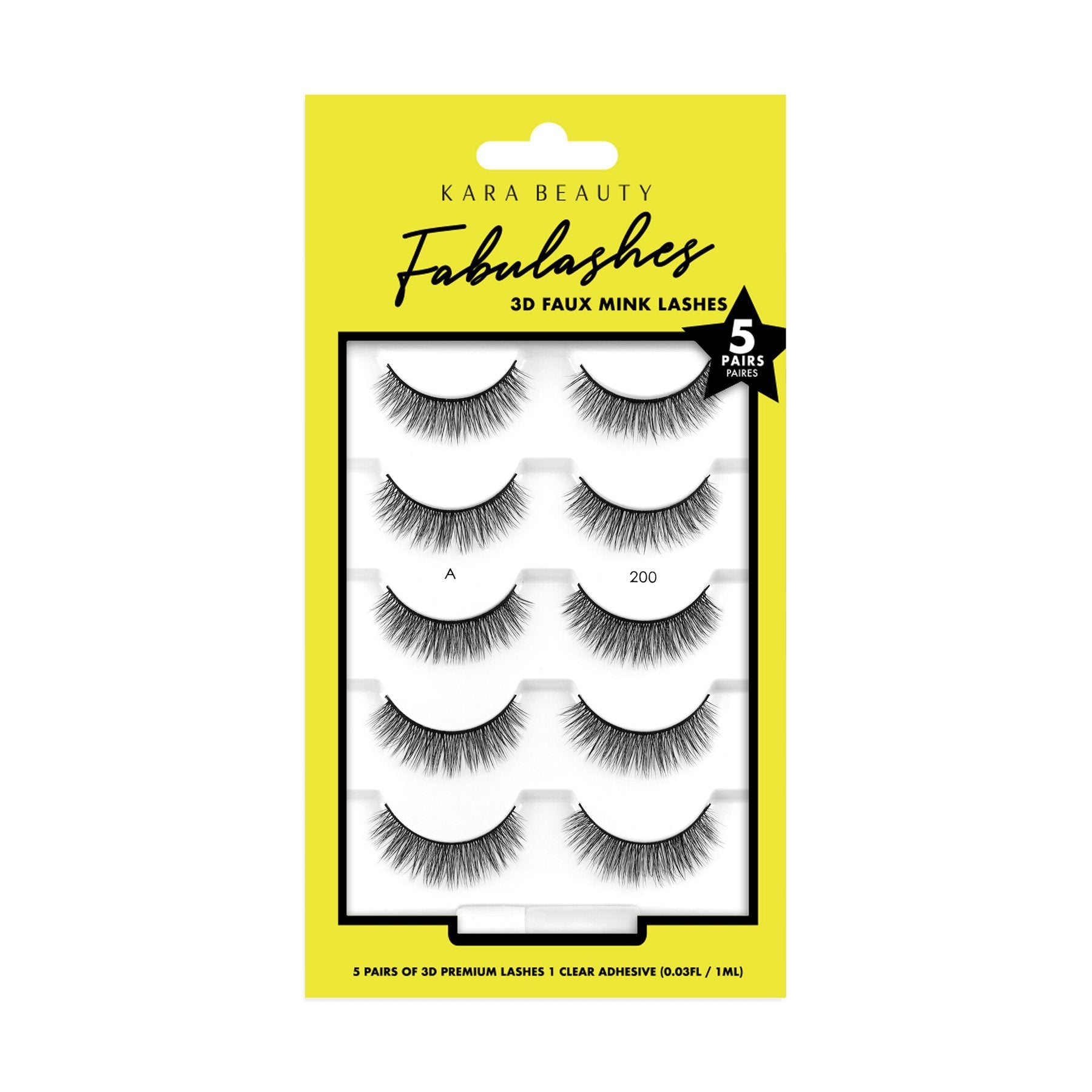 KARA Beauty Faux Mink Fabulashes 5-Pack