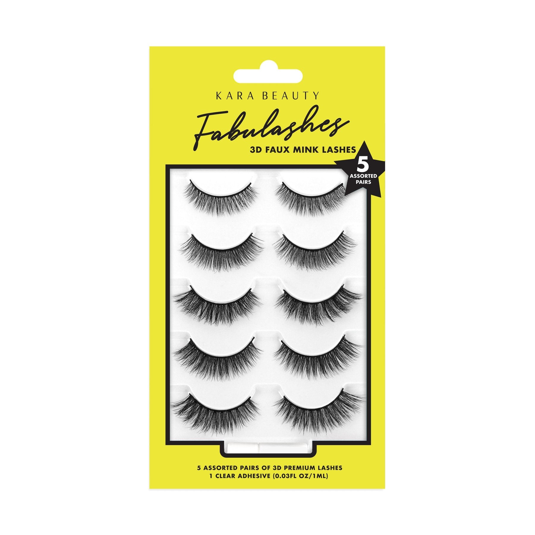 KARA Beauty Faux Mink Fabulashes 5-Pack