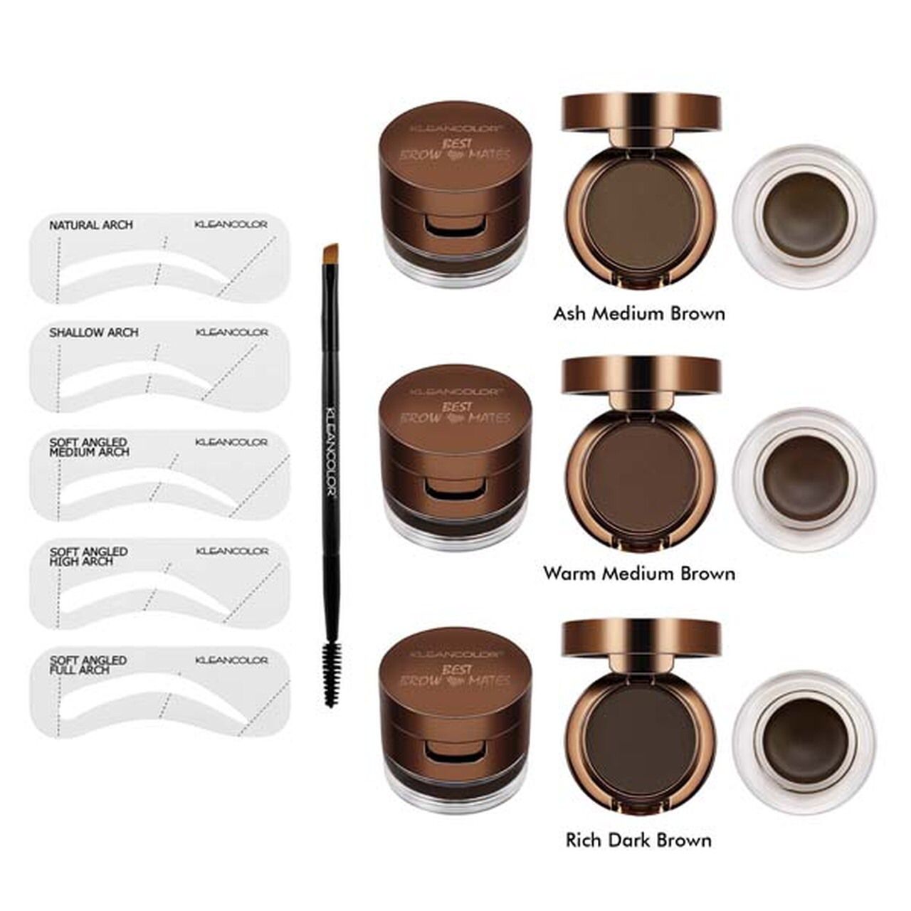 KleanColor Best Brow Mates Powder & Gel Brow Kit