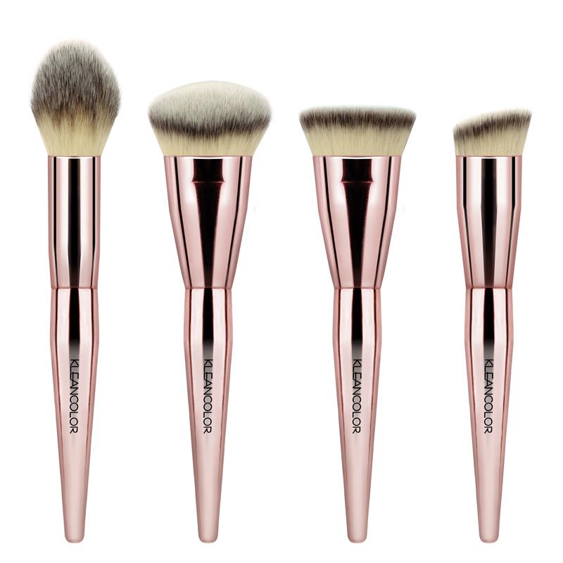 KleanColor Stop & Smell The Roses 4-Piece Contour Brush Set