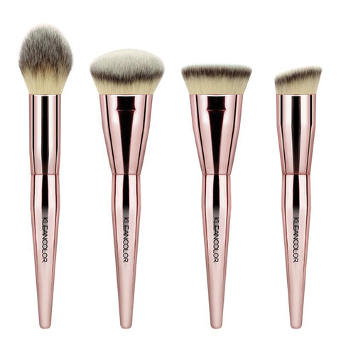 KleanColor Stop & Smell The Roses 4-Piece Contour Brush Set