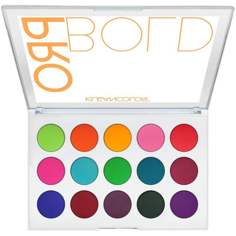 KleanColor PRO BOLD Pressed Pigment Eyeshadow Palette (SHOWY)