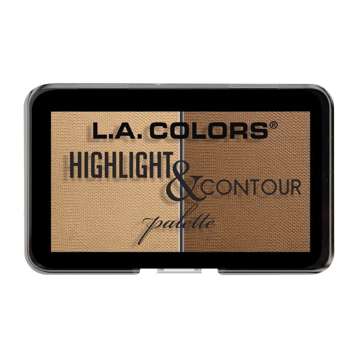 L.A. Colors Highlight & Contour Palette