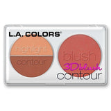 L.A. Colors 3D Blush Contour Palette