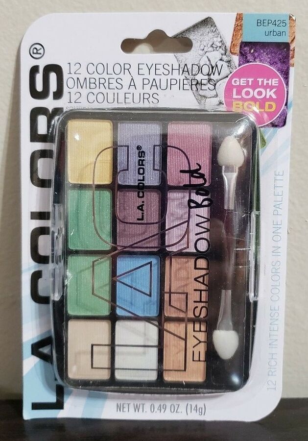 L.A. Colors Rich Intense 12-Color Eyeshadow Palette