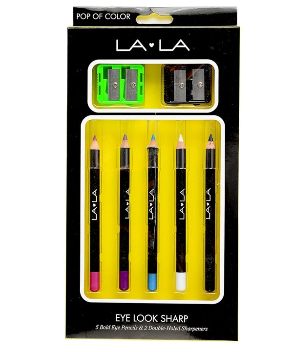 La La 5-Piece Eyeliner Set w/Sharpeners