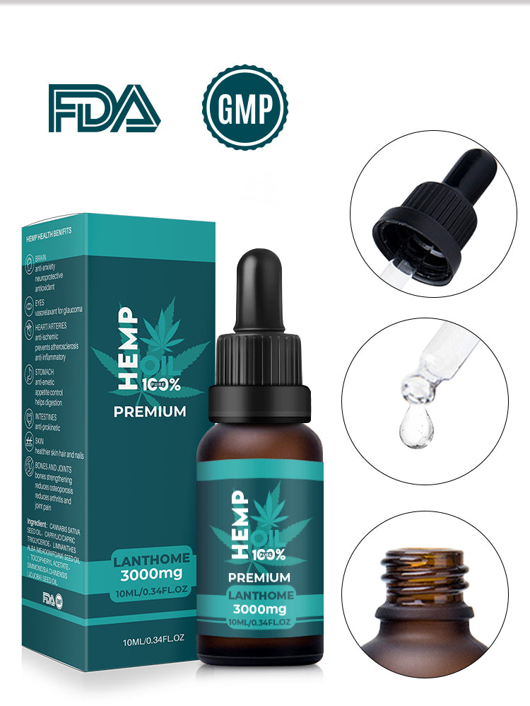Lanthome 100% Premium Hemp Oil (3000mg)