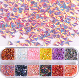 Nail Art Case - Iridescent Foil Flakes
