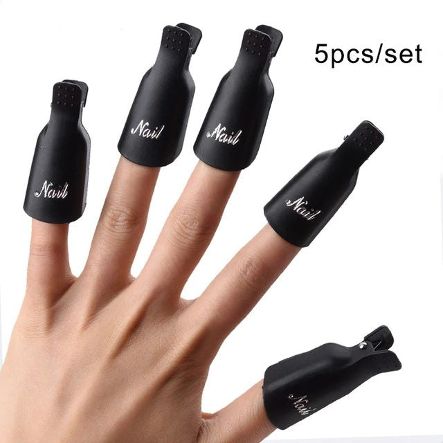 OYAKOM Finger Nail Polish Remover Soaker Clip Kit