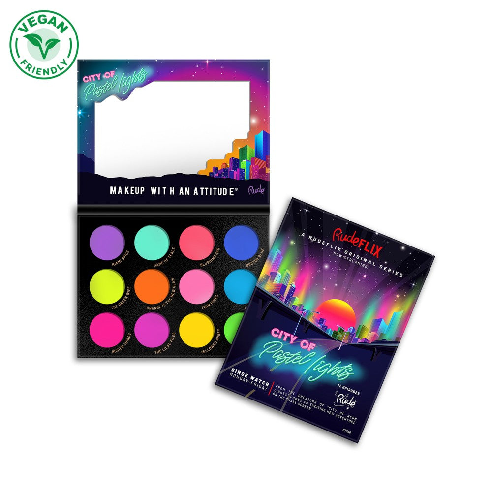 Rude Cosmetics Rudeflix: City of Pastel Lights Eyeshadow Palette