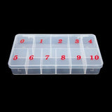 Zinq Clear Acrylic Nail Storage Container