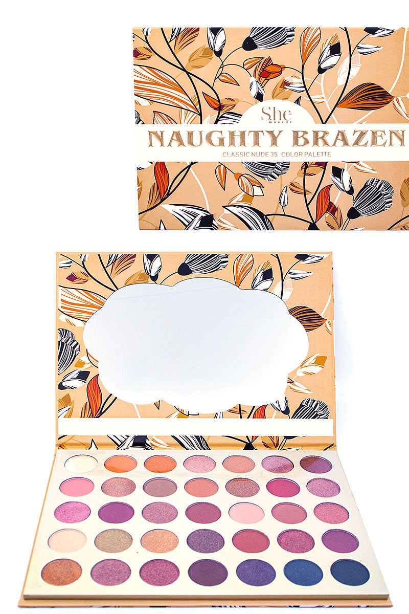 S.he Makeup Naughty Brazen Classic Nude Eyeshadow Palette