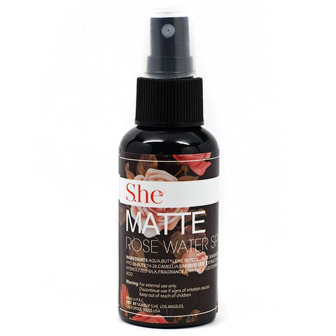 S.he Makeup Matte Rose Water Setting Spray