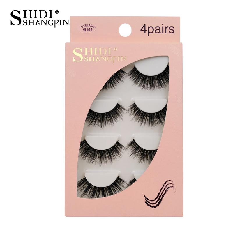 SHIDISHANGPIN 3D Fashion Lashes 4-Pack