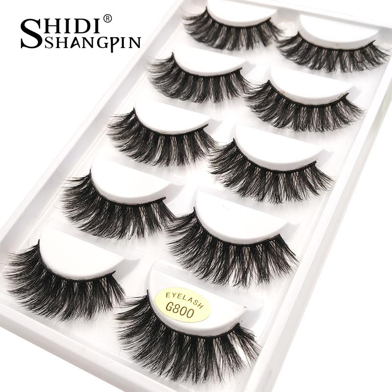SHIDISHANGPIN Fashion Eyelashes 5-Pack