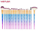 Yavlan 20 Piece Unicorn Makeup Brush Set