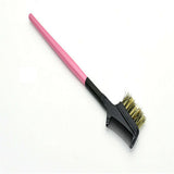 Steel Eyebrow & Eyelash Dual Comb & Brush