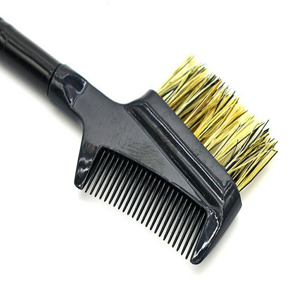 Steel Eyebrow & Eyelash Dual Comb & Brush