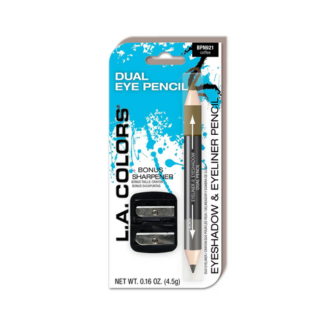 L.A. COLORS Dual Eye Pencil w/Sharpener (Coffee)