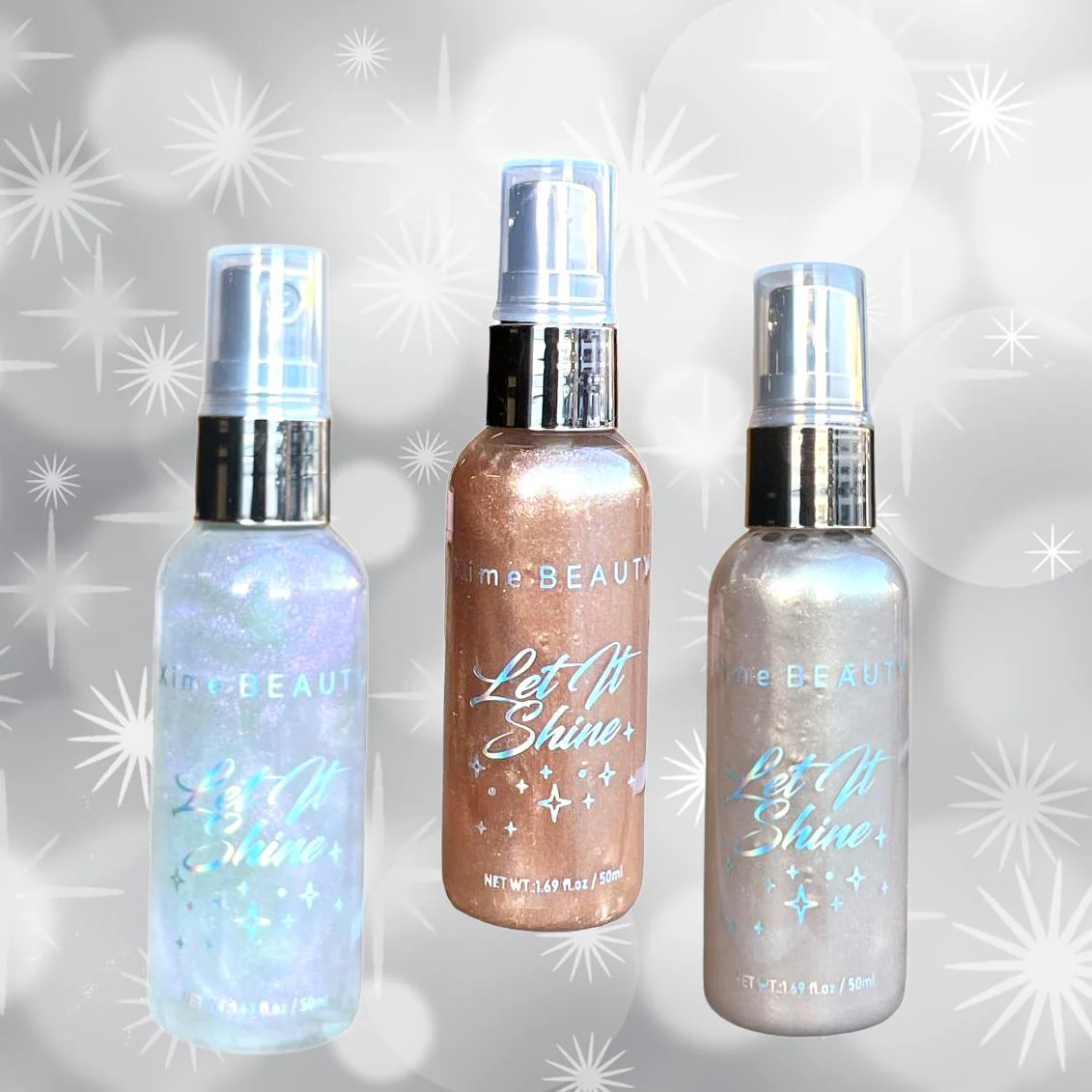 Xime Beauty Let It Shine Body Shimmer Trio