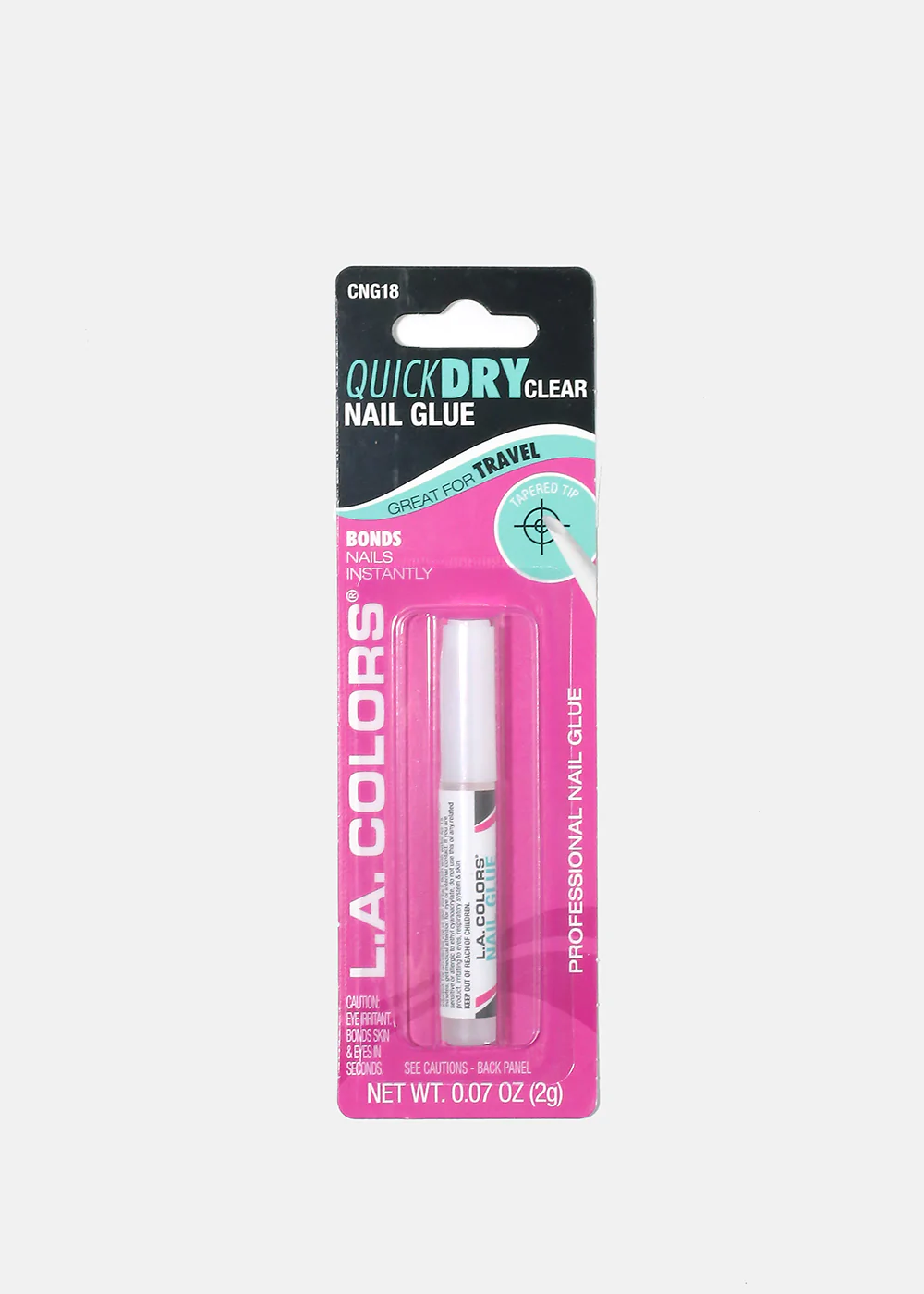 L.A. Colors Quick Dry Nail Glue Bullet Tube (0.07oz / 2g)