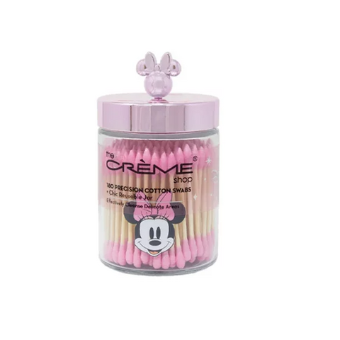 The Creme Shop x Disney Minnie Mouse 180 Cotton Swabs in Reusable Decorative Jar