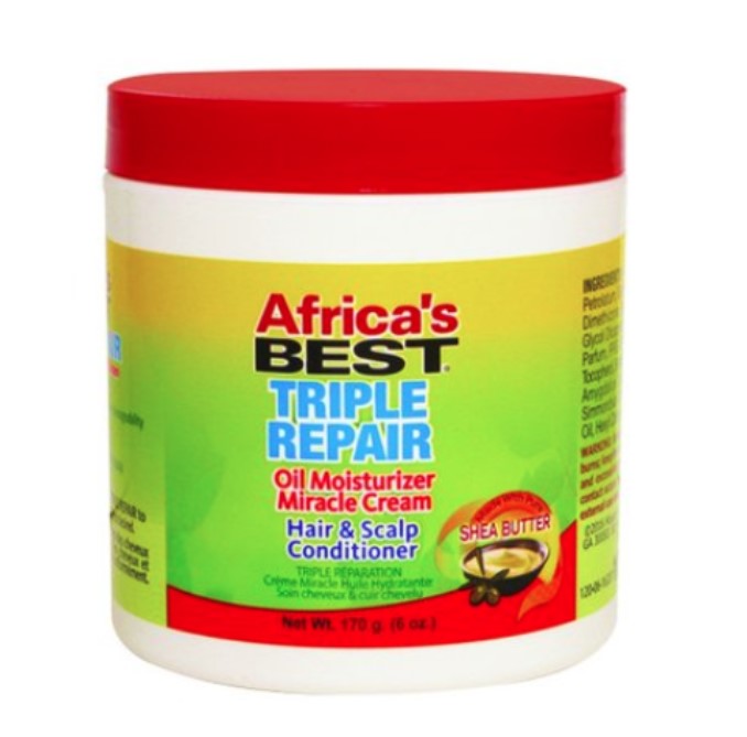 Africa's Best Triple Repair Oil Moisturizer Miracle Cream Hair & Scalp Conditioner