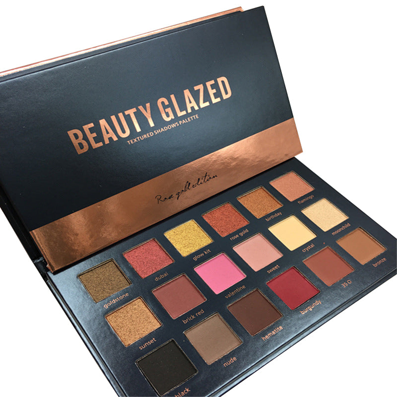 Beauty Glazed Textured Shadows  Eyeshadow Palette (Rose Gold Edition)