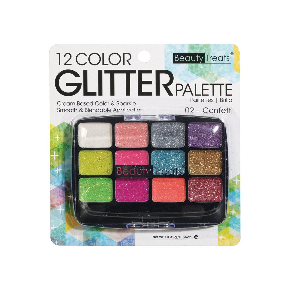 Beauty Treats 12 Color Glitter Palette