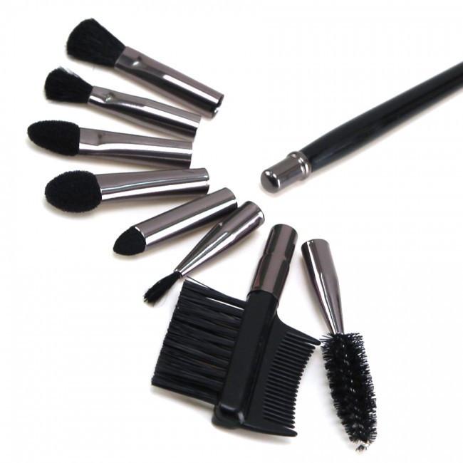 Blossom 8-Piece Interchangeable Makeup Brush Set / Kit