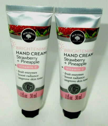Bolero Beverly Hills Brightening Vitamin C Hand Cream 2-Pack (Strawberry + Pineapple)